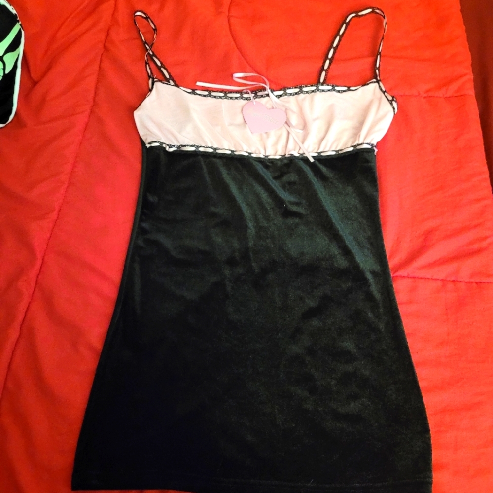 Black and pink dress